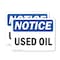 Signmission Used Oil, 10 in W x Rectangle, Vinyl Decal OS-2PACK-NS-D-710-L-16793 - alternate 1